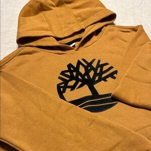 Timberland Kids' Brown Hoodie with Black Logo